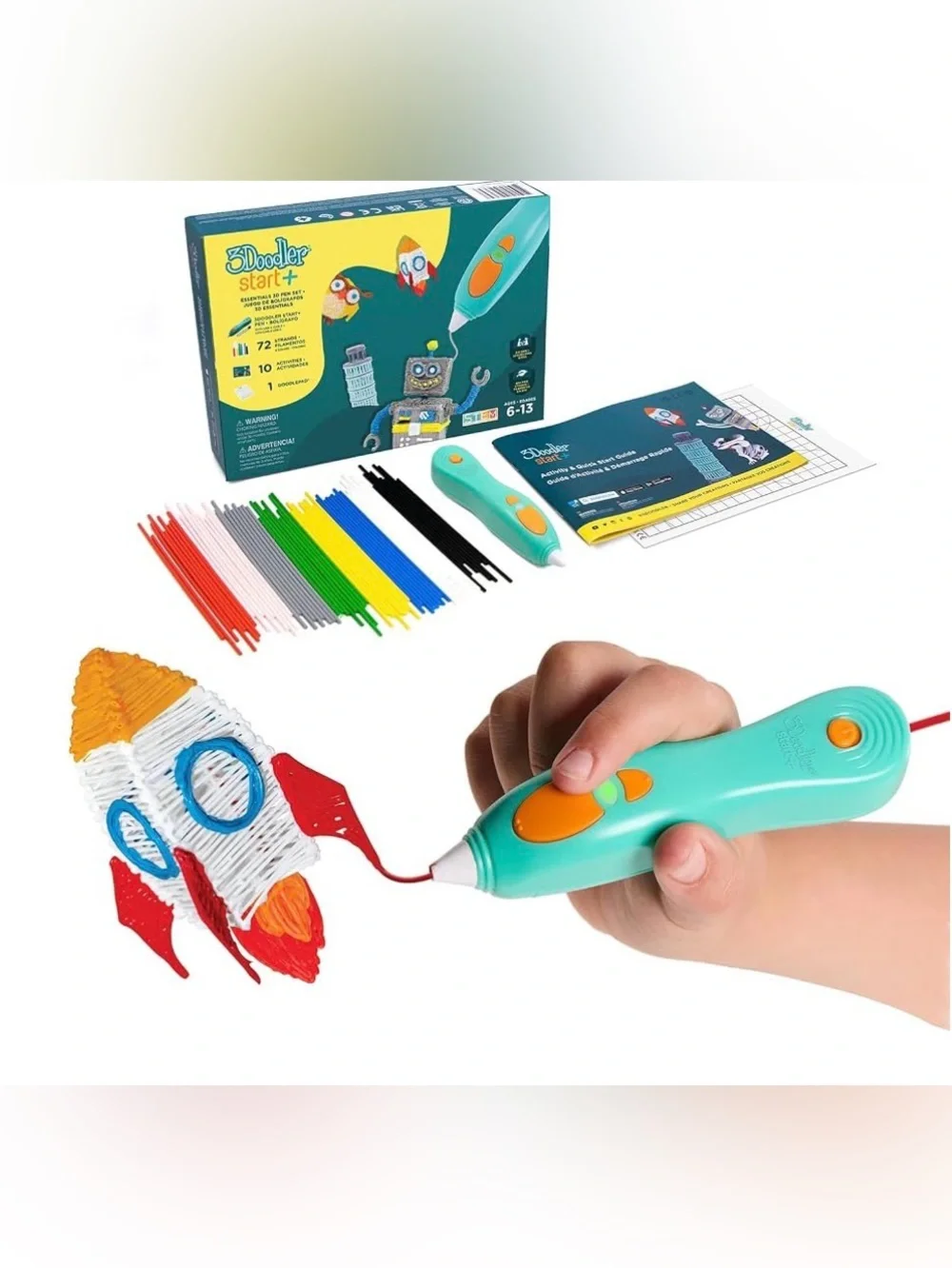 3Doodler Start+ Essentials 3D Pen Set For Kids, Easy To Use & Learn STEM Toy